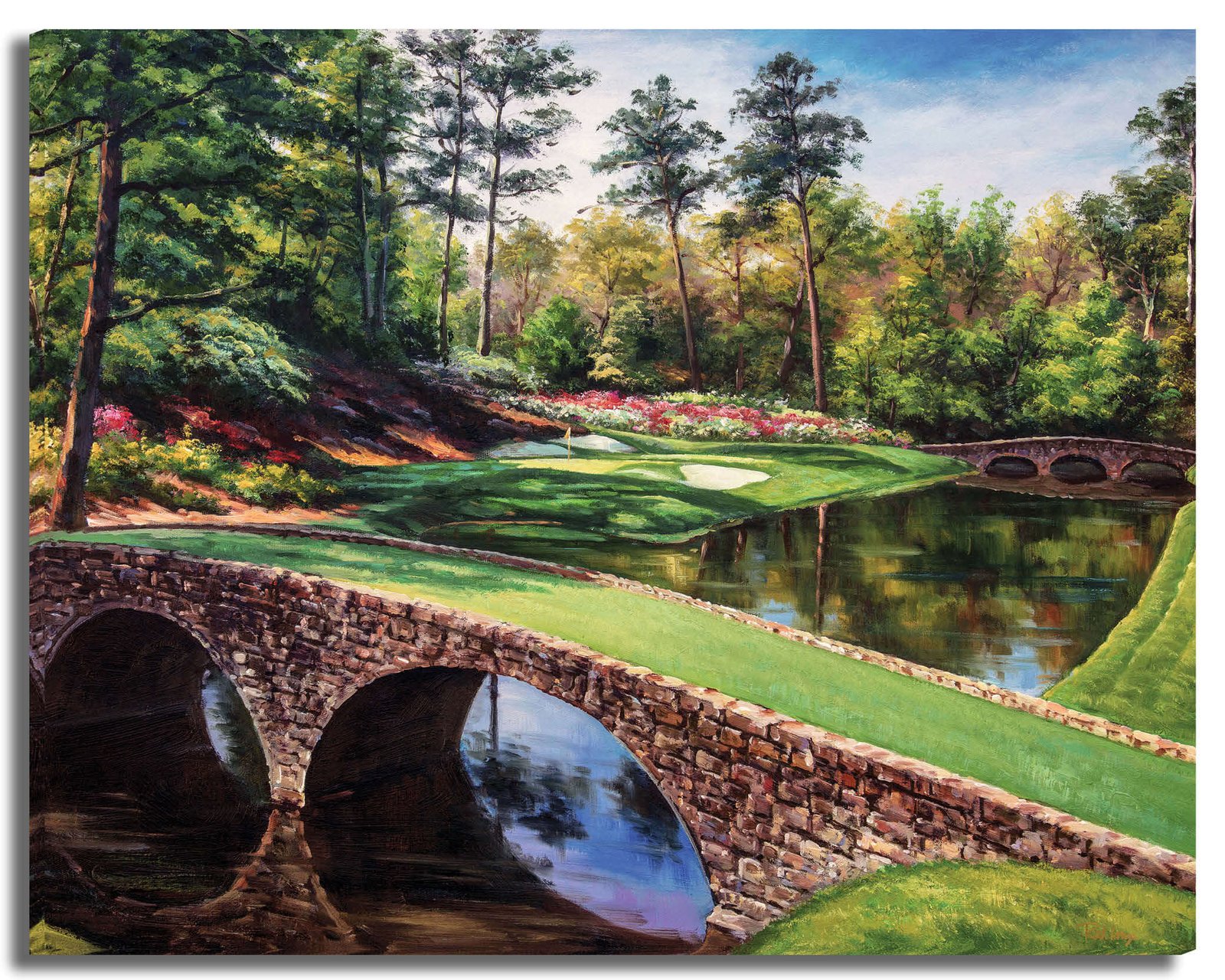 Augusta National Golf Club art on wall wall art wall decor the Masters of Augusta Golden Bell Hole 12 Clubhouse Club House Redbud Hole 16 canvas prints 2ANGC4 7