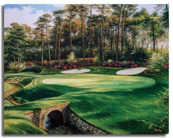 Augusta National Golf Club art on wall wall art wall decor the Masters of Augusta Golden Bell Hole 12 Clubhouse Club House Redbud Hole 16 canvas prints 2ANGC4 8