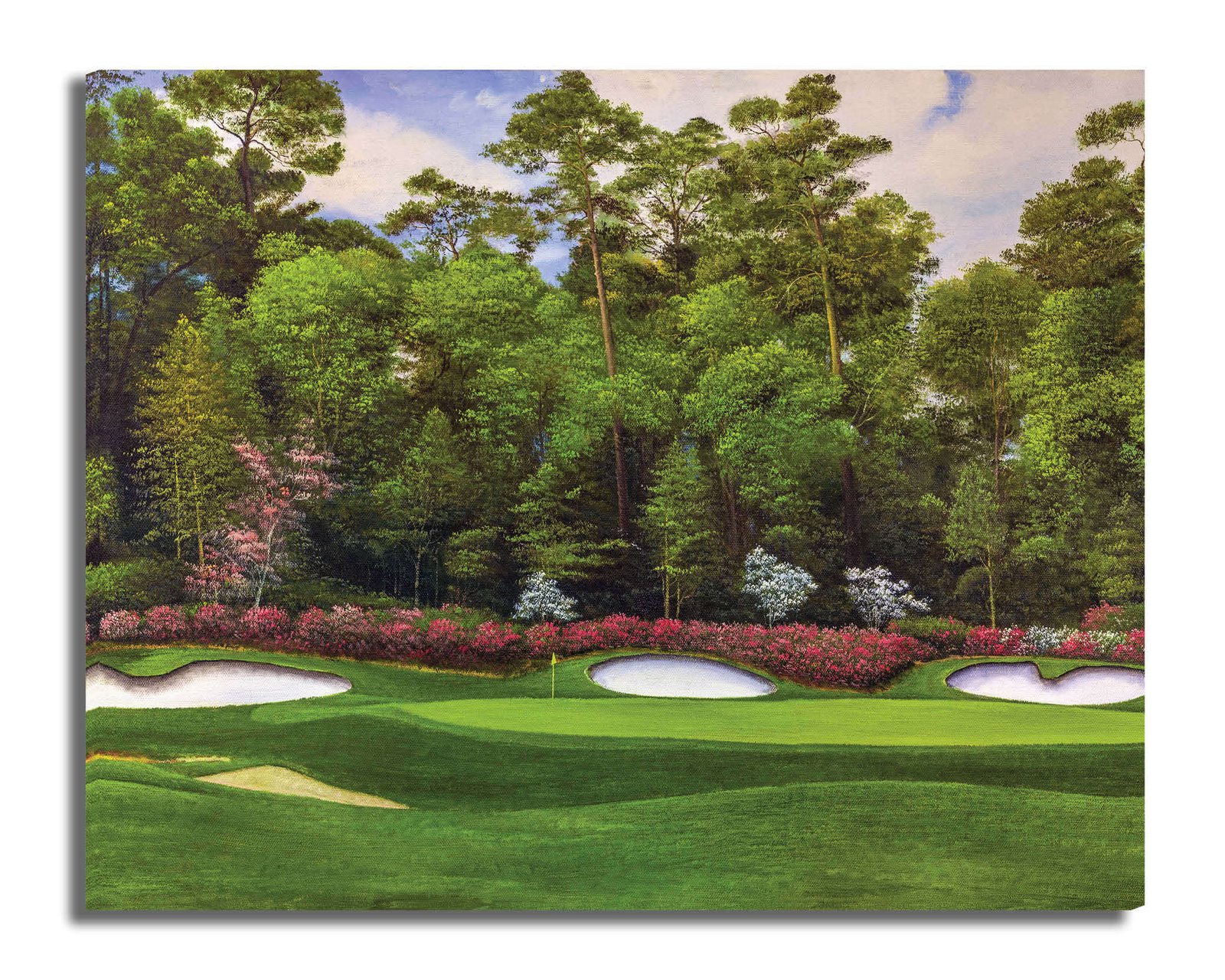 Augusta National Golf Club artwork Golden Bell Hole 12 pic poster Redbud 16 Azalea Hole 13 painting print Golf 2ANGC3 7