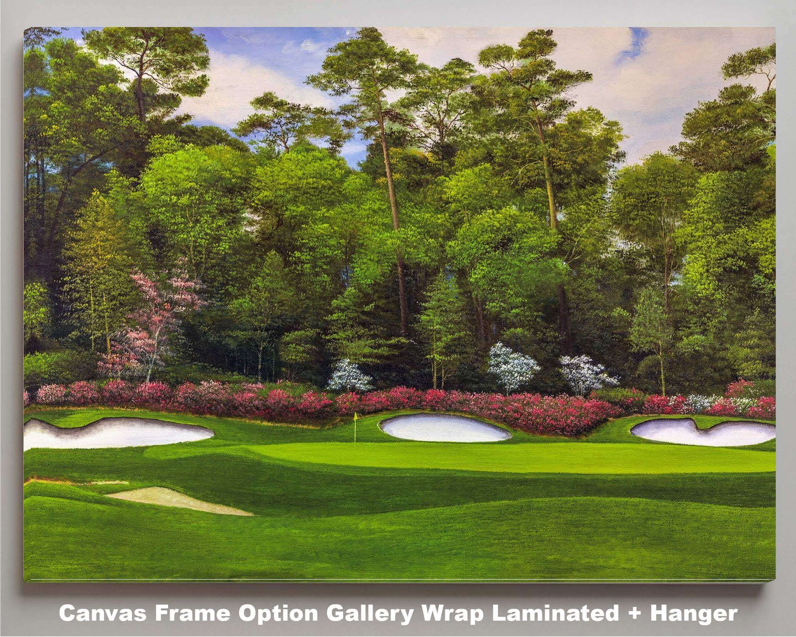 Augusta National Golf Club artwork Golden Bell Hole 12 pic poster Redbud 16 Azalea Hole 13 painting print Golf 2ANGC3 9