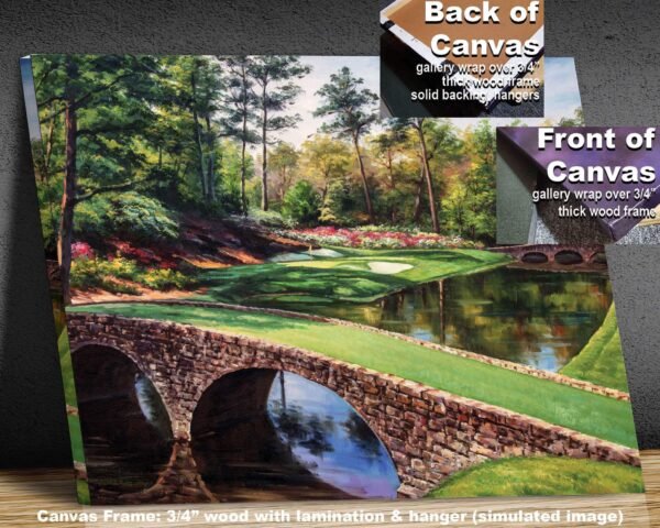 Augusta National Golf Club artwork oil painting golf art Redbud Hole Azalea Hole 13 Golf Golden Bell 12 art print 1ANGC3 8