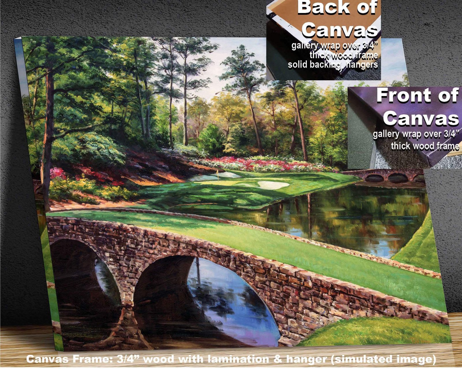 Augusta National Golf Club poster Amen Corner artwork Azalea Hole 13 pic Golf Pan9 Amen Corner painting print Golden Bell Hole 12 9ANGC1pan5x4s 8