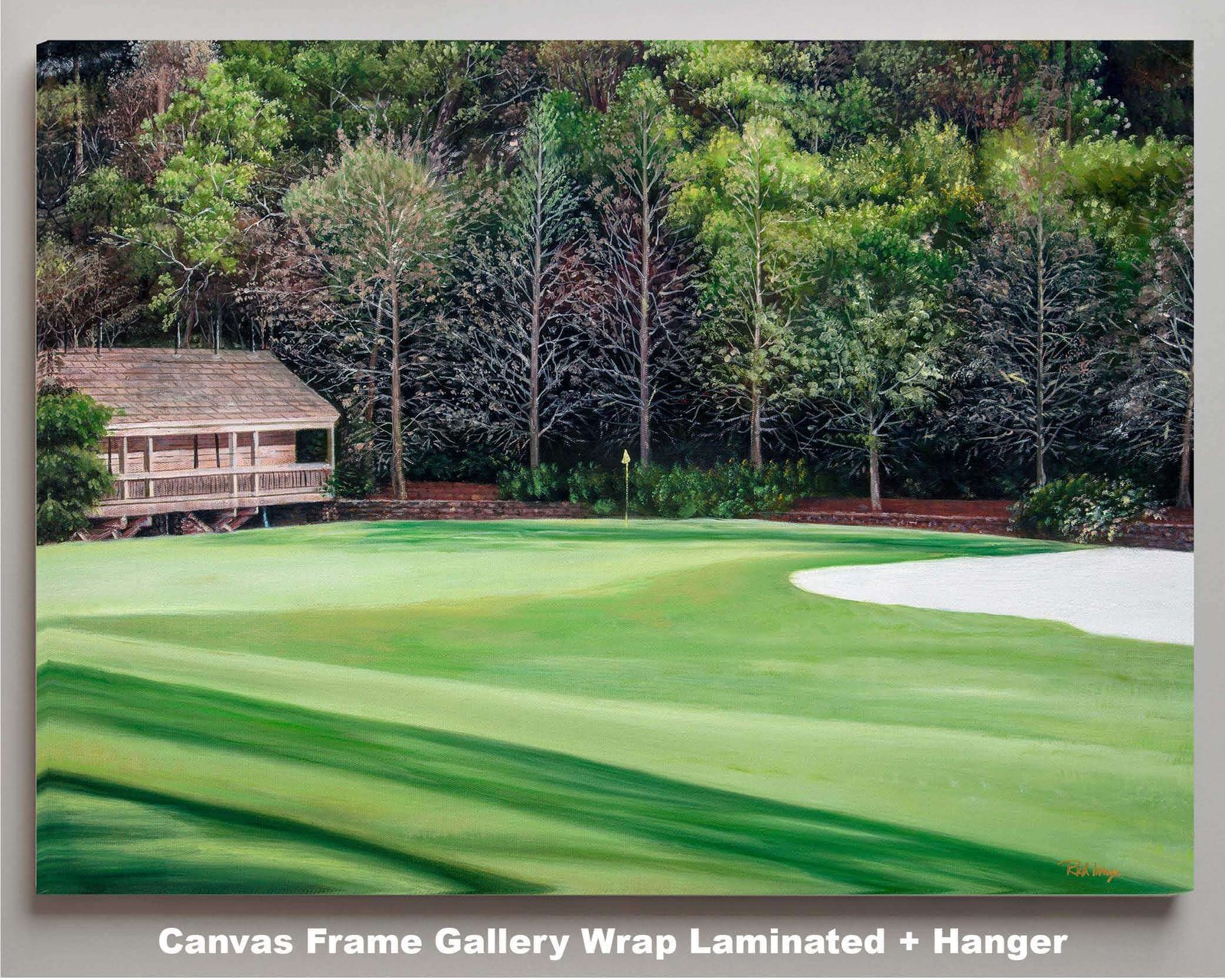 Augusta National Golf Club poster Amen Corner artwork Azalea Hole 13 pic Golf Pan9 Amen Corner painting print Golden Bell Hole 12 9ANGC1pan5x4s 9