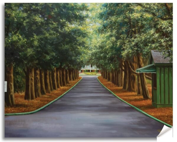 Augusta National Golf Club poster painting print Golf Pan3 Founders Circle Magnolia Lane Redbud Hole 16 pic Founders Circle artwork 3ANGC1pan5x4s 13