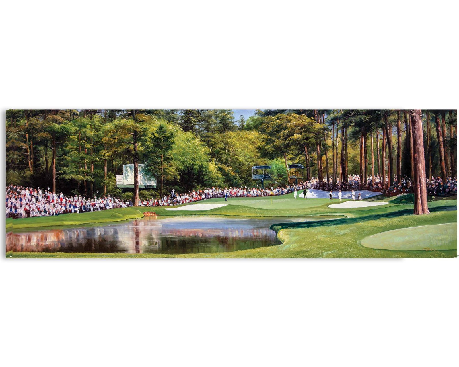 Augusta National Golf Club poster painting print Golf Pan3 Founders Circle Magnolia Lane Redbud Hole 16 pic Founders Circle artwork 3ANGC1pan5x4s 5