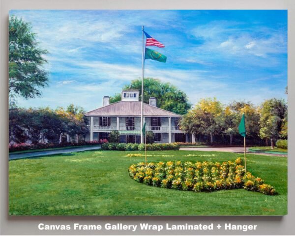 Augusta National Golf Club poster painting print Golf Pan3 Founders Circle Magnolia Lane Redbud Hole 16 pic Founders Circle artwork 3ANGC1pan5x4s 9