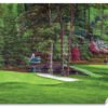 Augusta National Golf Club poster painting print pic Masters Amen Corner Golden Bell White Dogwood PGA Hole 11 12 artwork ANGC112RiOil01 RichimageArt.com 13