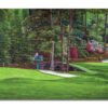 Augusta National Golf Club poster painting print pic Masters Amen Corner Golden Bell White Dogwood PGA Hole 11 12 artwork ANGC112RiOil01 RichimageArt.com 15