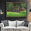 Augusta National Golf Club poster painting print pic Masters Amen Corner Golden Bell White Dogwood PGA Hole 11 12 artwork ANGC112RiOil01 RichimageArt.com 18