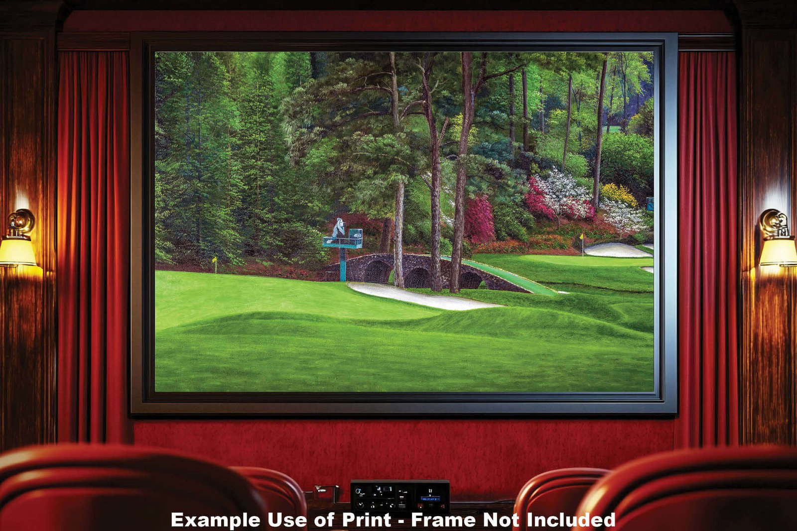 Augusta National Golf Club poster painting print pic Masters Amen Corner Golden Bell White Dogwood PGA Hole 11 12 artwork ANGC112RiOil01 RichimageArt.com 19