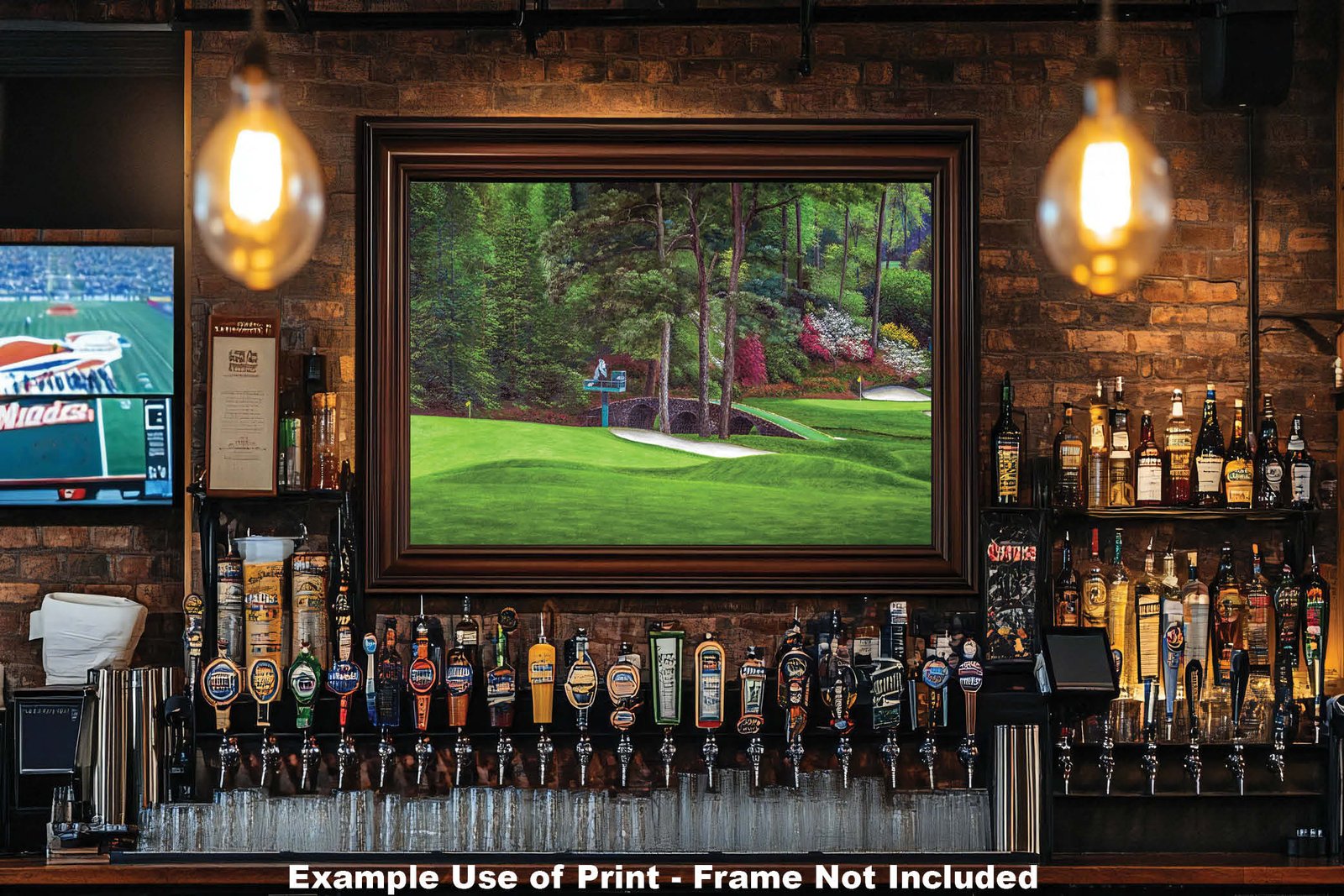 Augusta National Golf Club poster painting print pic Masters Amen Corner Golden Bell White Dogwood PGA Hole 11 12 artwork ANGC112RiOil01 RichimageArt.com 20