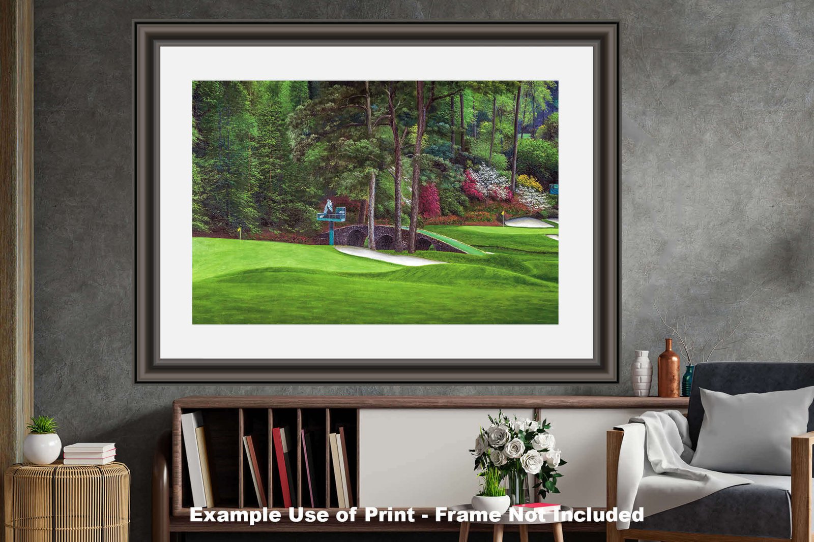 Augusta National Golf Club poster painting print pic Masters Amen Corner Golden Bell White Dogwood PGA Hole 11 12 artwork ANGC112RiOil01 RichimageArt.com 27