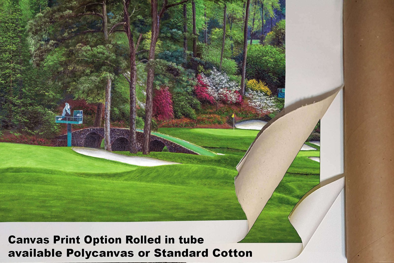 Augusta National Golf Club poster painting print pic Masters Amen Corner Golden Bell White Dogwood PGA Hole 11 12 artwork ANGC112RiOil01 RichimageArt.com 4