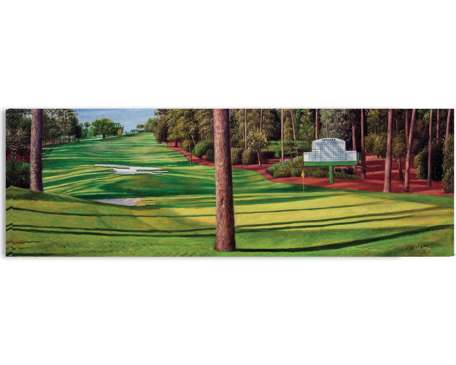 Augusta National Golf Club poster pic Golf Pan6 Clubhouse Club House artwork Camellia Hole 10 painting print Magnolia Lane 6ANGC1pan5x4s 5