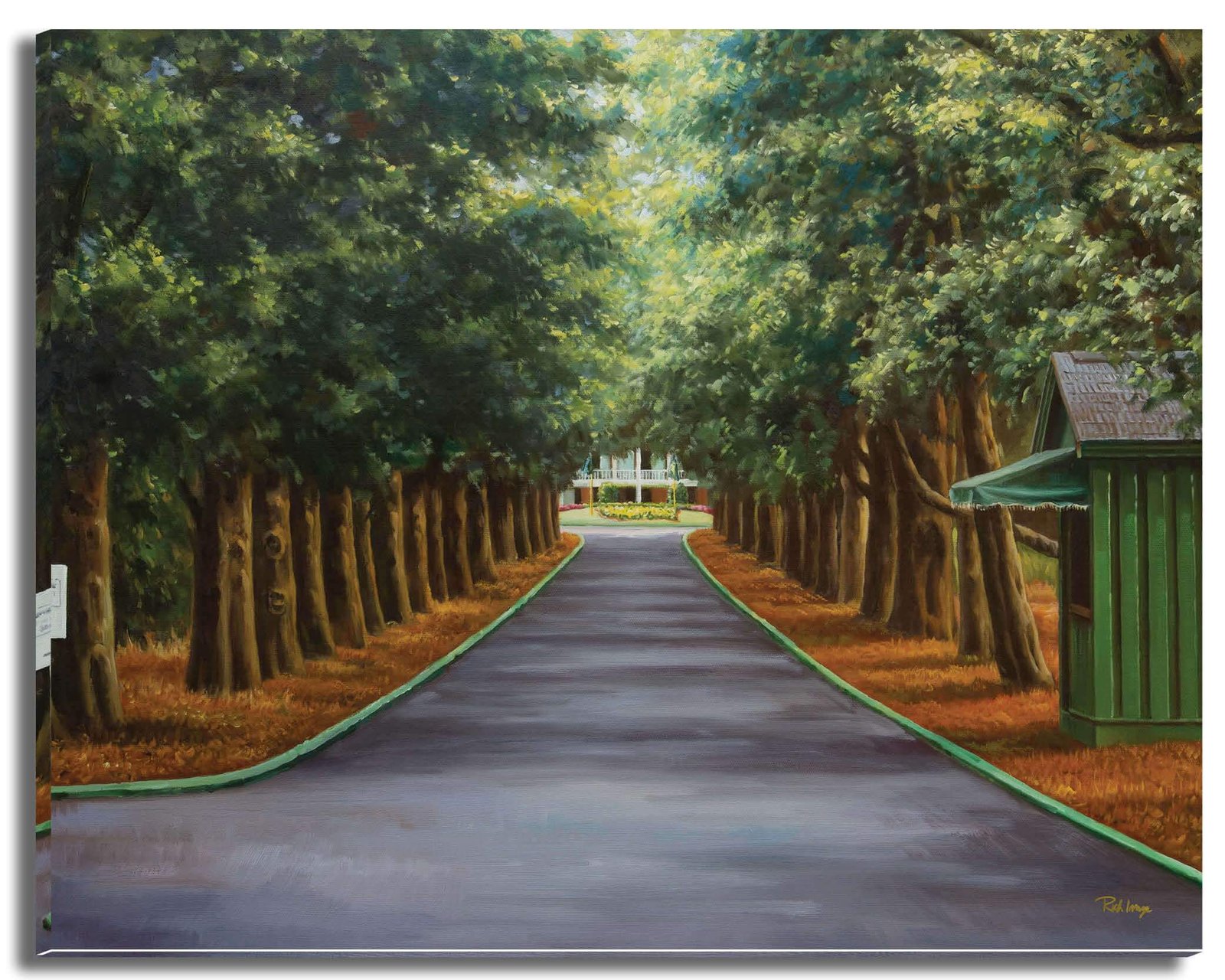 Augusta National Golf Club poster pic Golf Pan6 Clubhouse Club House artwork Camellia Hole 10 painting print Magnolia Lane 6ANGC1pan5x4s 7