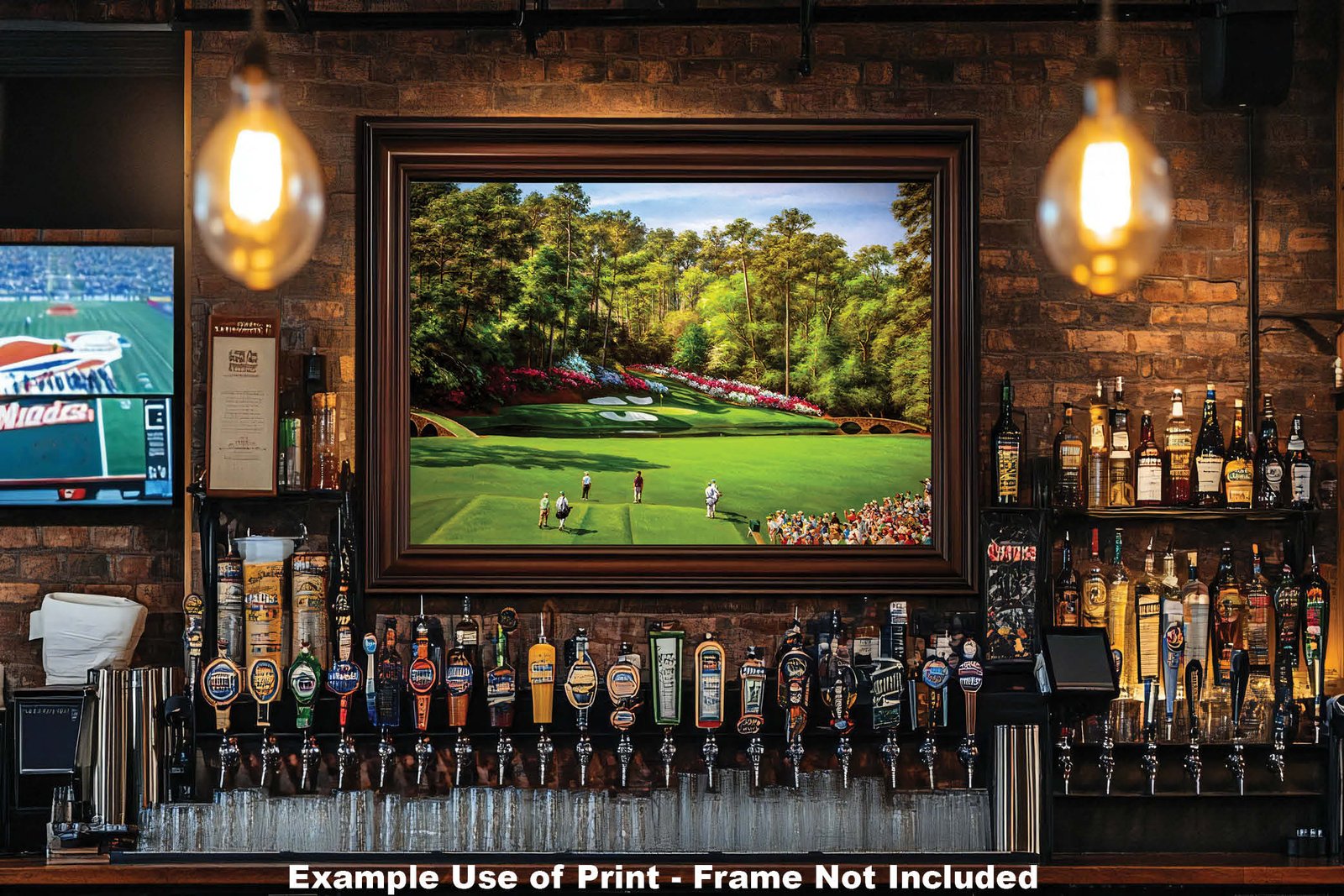 Augusta National Golf Club poster pic PGA Masters artwork Course Hole 12 painting print Golden Bell ANGC12RiOil05 RichimageArt.com 20
