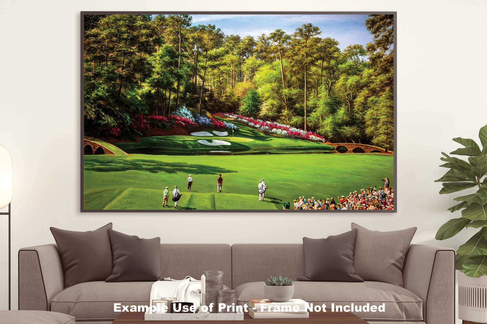 Augusta National Golf Club poster pic PGA Masters artwork Course Hole 12 painting print Golden Bell ANGC12RiOil05 RichimageArt.com 21