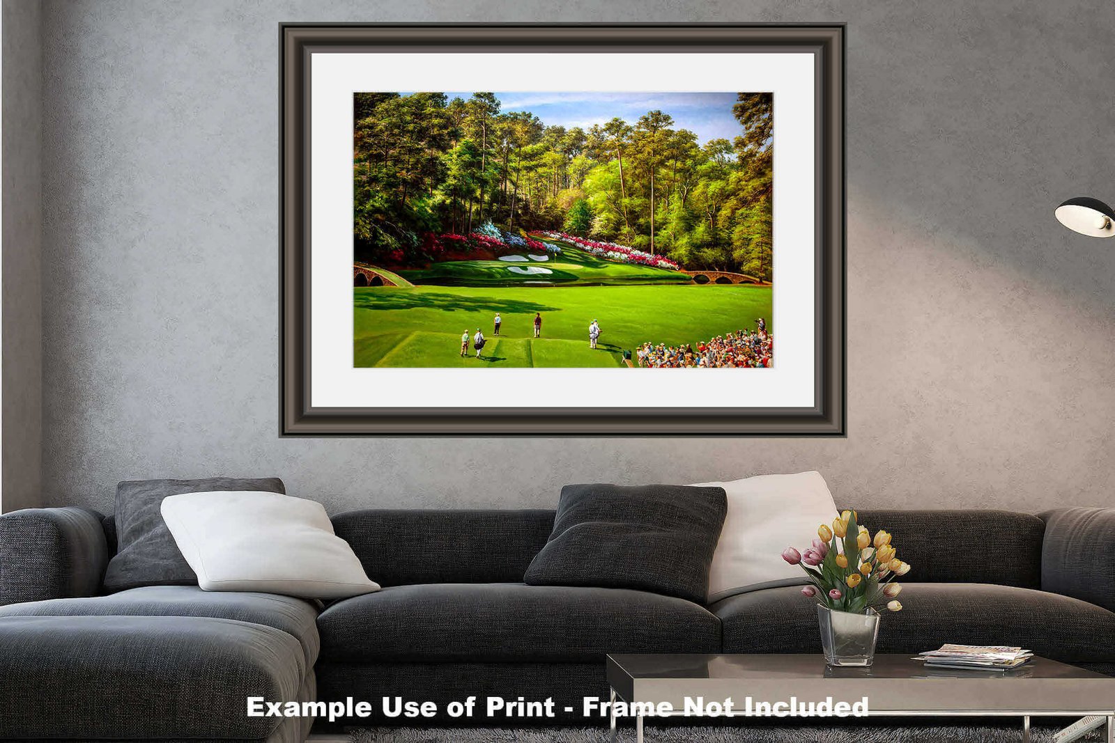Augusta National Golf Club poster pic PGA Masters artwork Course Hole 12 painting print Golden Bell ANGC12RiOil05 RichimageArt.com 26