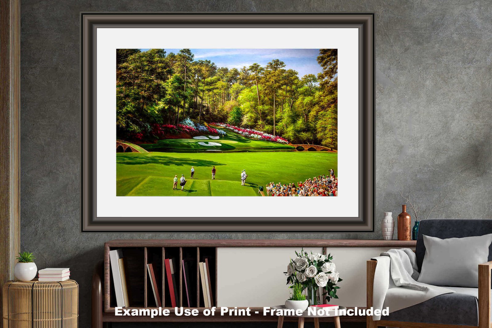 Augusta National Golf Club poster pic PGA Masters artwork Course Hole 12 painting print Golden Bell ANGC12RiOil05 RichimageArt.com 27