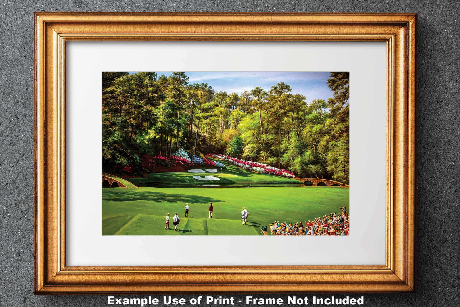 Augusta National Golf Club poster pic PGA Masters artwork Course Hole 12 painting print Golden Bell ANGC12RiOil05 RichimageArt.com 28
