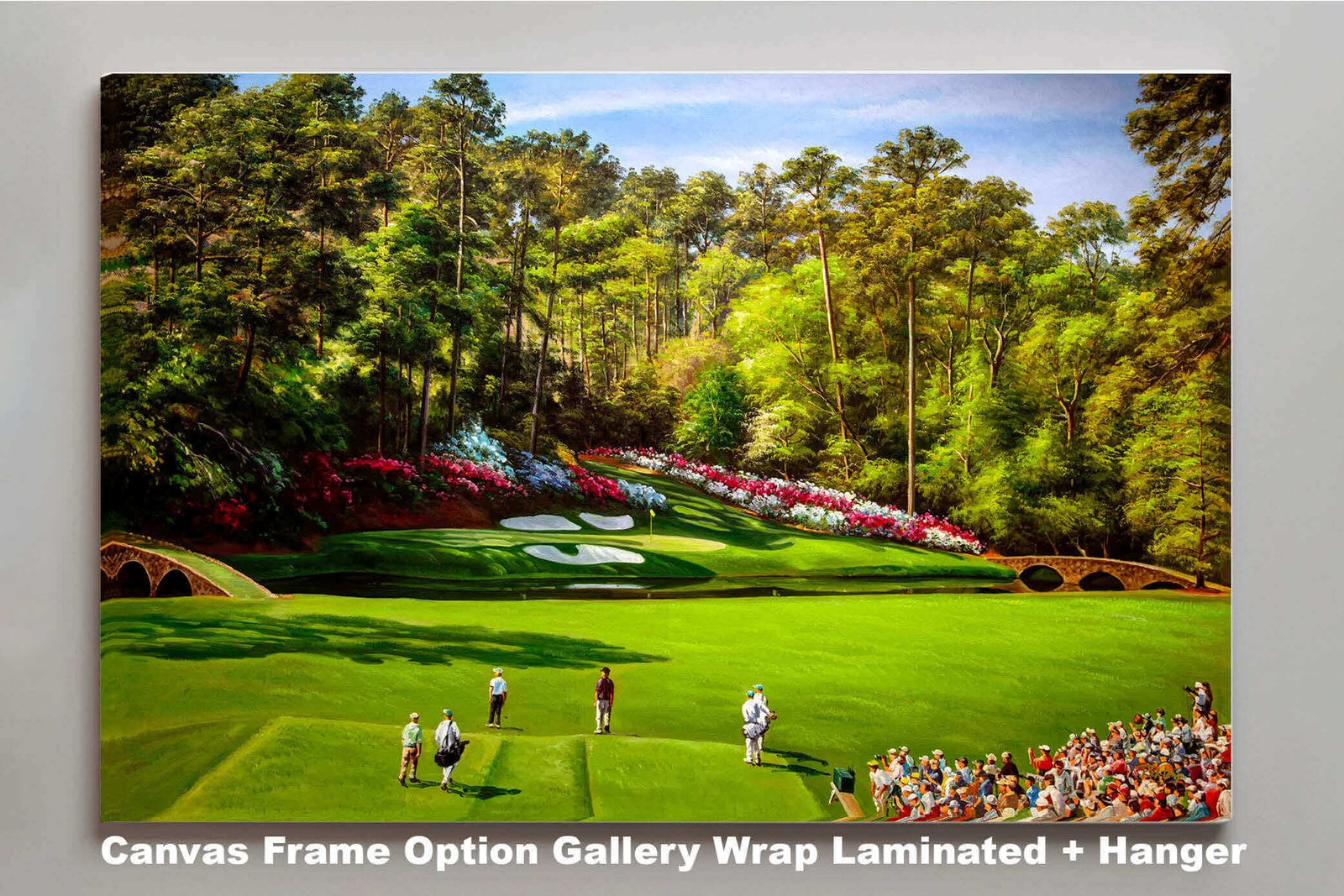 Augusta National Golf Club poster pic PGA Masters artwork Course Hole 12 painting print Golden Bell ANGC12RiOil05 RichimageArt.com 3