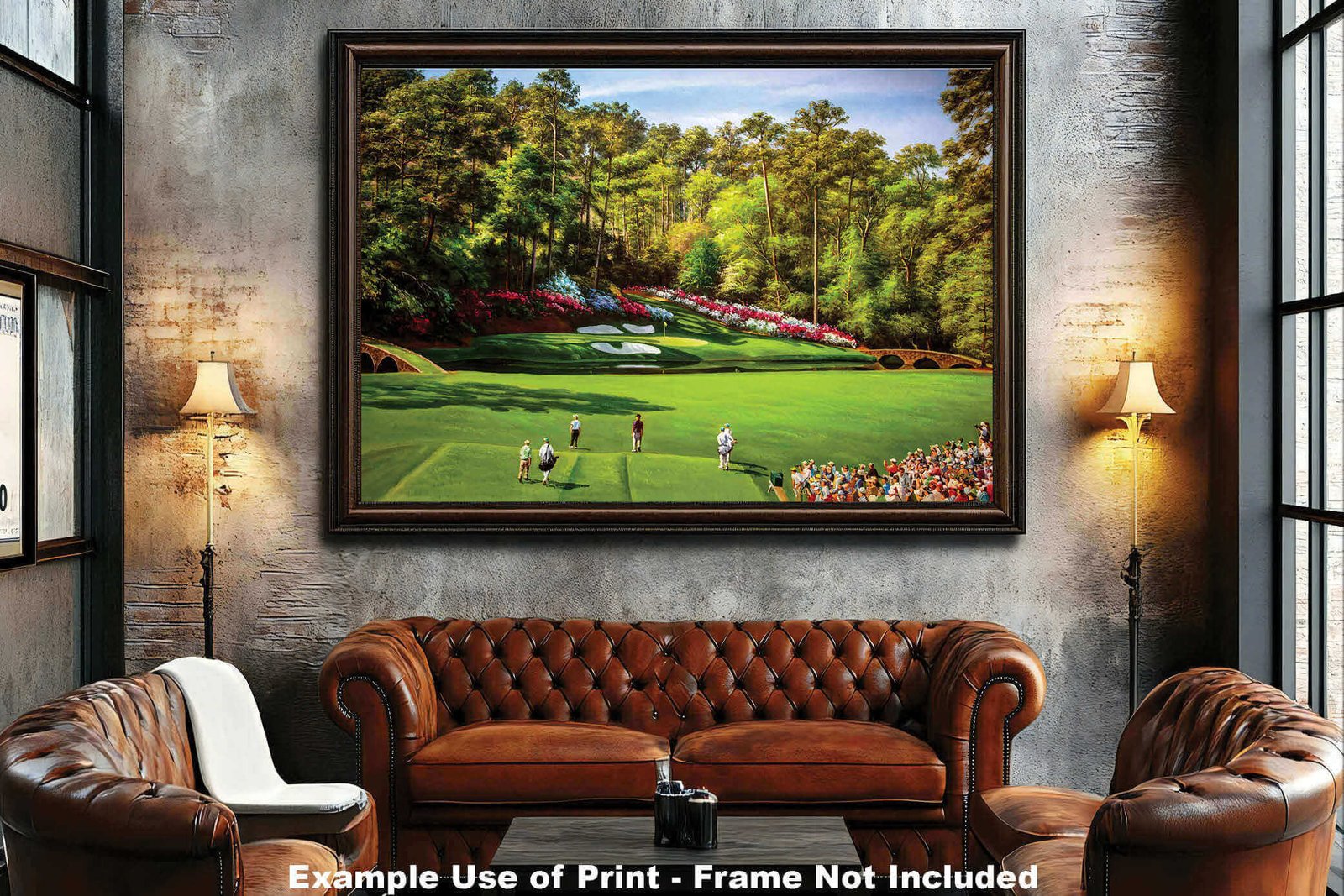 Augusta National Golf Club poster pic PGA Masters artwork Course Hole 12 painting print Golden Bell ANGC12RiOil05 RichimageArt.com 5