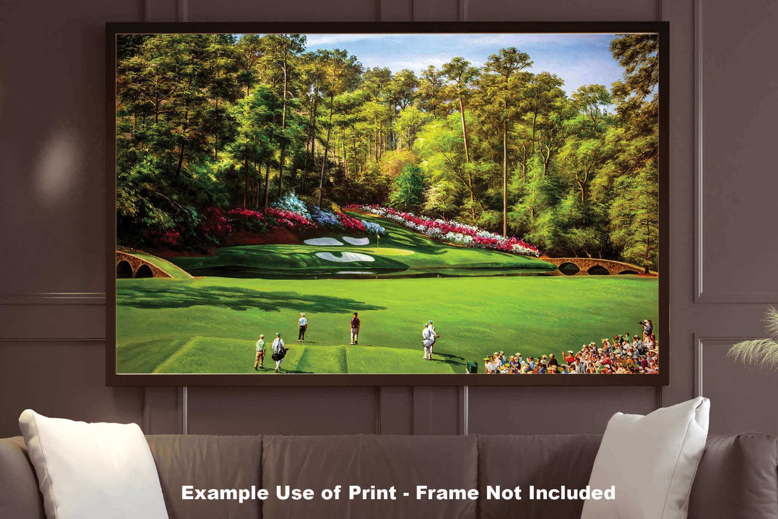 Augusta National Golf Club poster pic PGA Masters artwork Course Hole 12 painting print Golden Bell ANGC12RiOil05 RichimageArt.com 9