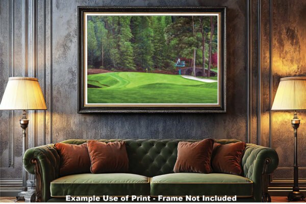 Augusta National Golf Club poster pic PGA Putting Green Masters artwork Course Hole 11 painting print White Dogwood ANGC11RiOil01 RichimageArt.com 10