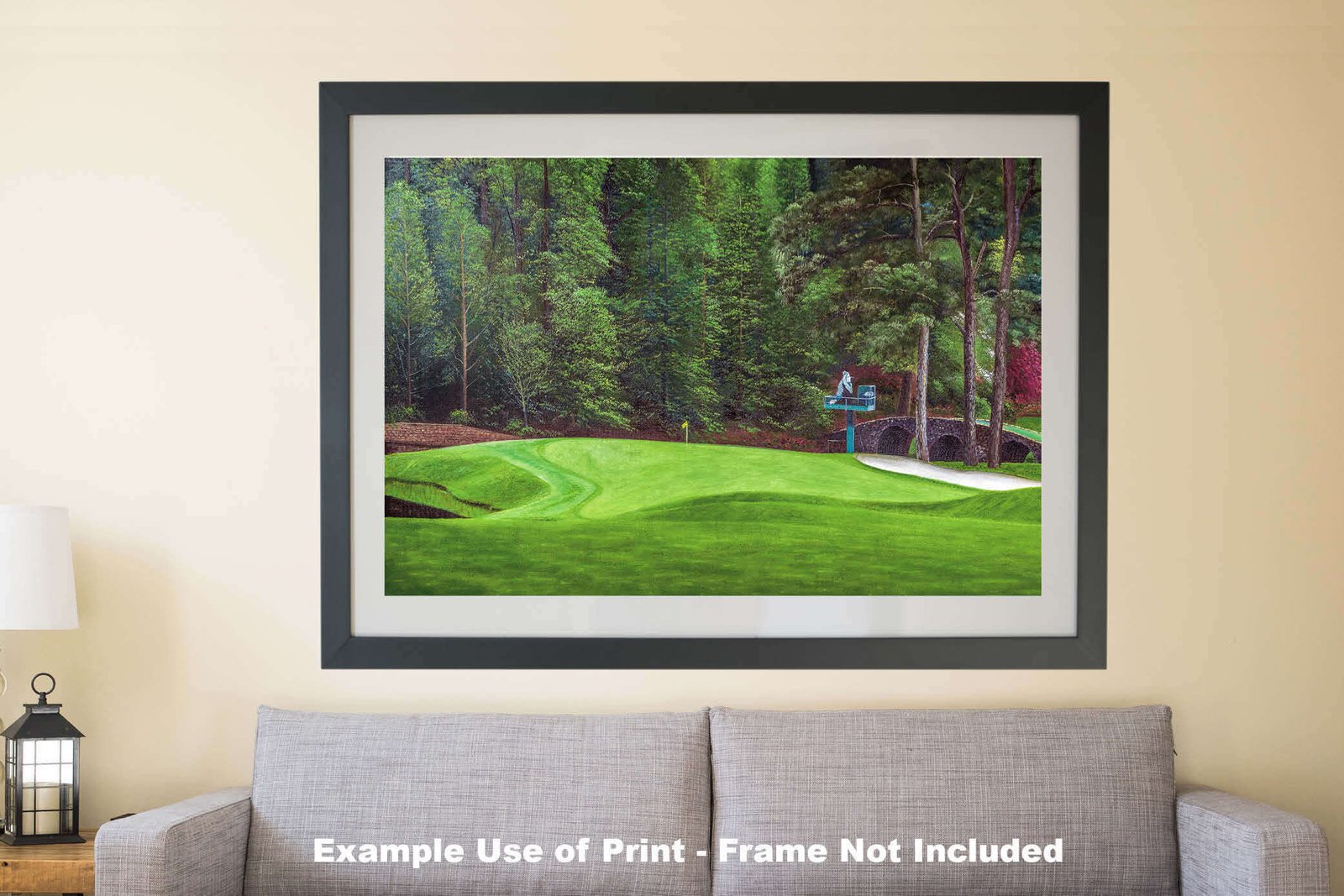 Augusta National Golf Club poster pic PGA Putting Green Masters artwork Course Hole 11 painting print White Dogwood ANGC11RiOil01 RichimageArt.com 10