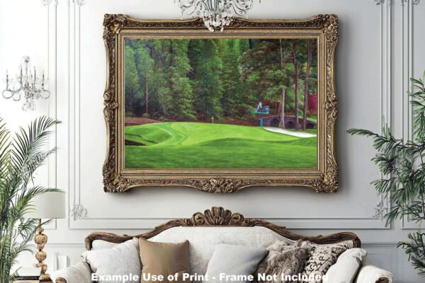 Augusta National Golf Club poster pic PGA Putting Green Masters artwork Course Hole 11 painting print White Dogwood ANGC11RiOil01 RichimageArt.com 15