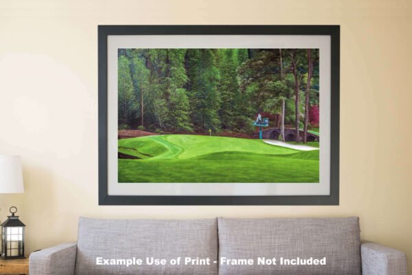 Augusta National Golf Club poster pic PGA Putting Green Masters artwork Course Hole 11 painting print White Dogwood ANGC11RiOil01 RichimageArt.com 17