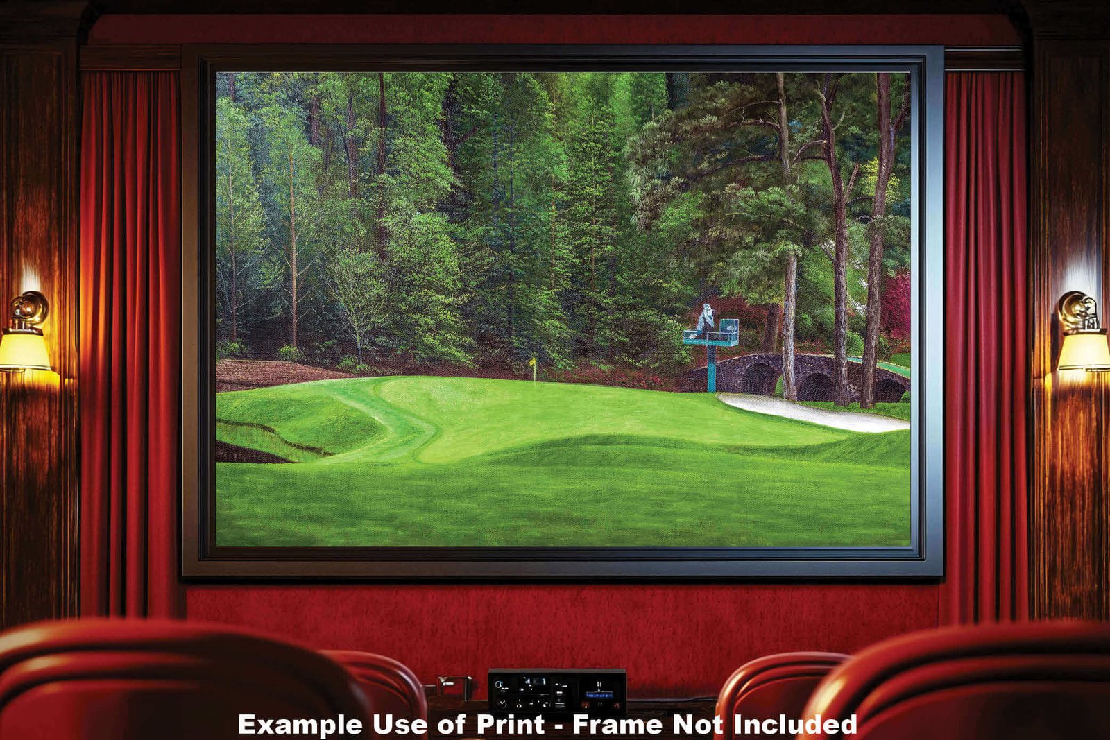 Augusta National Golf Club poster pic PGA Putting Green Masters artwork Course Hole 11 painting print White Dogwood ANGC11RiOil01 RichimageArt.com 19