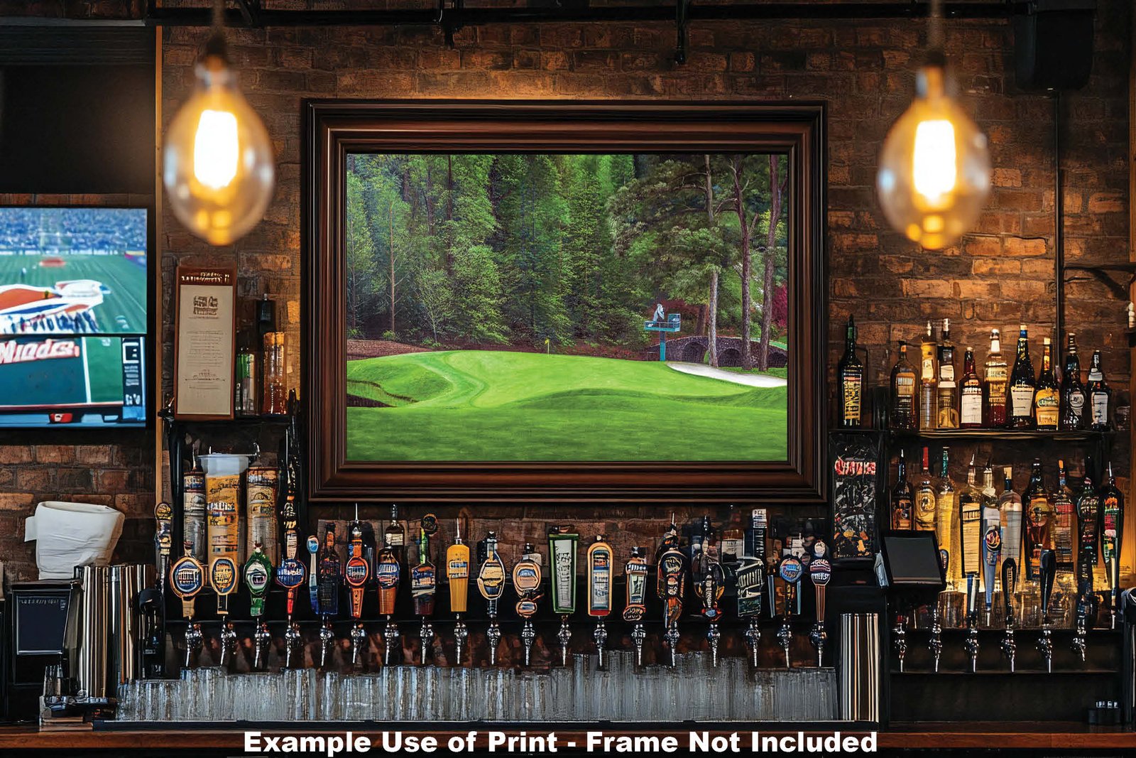 Augusta National Golf Club poster pic PGA Putting Green Masters artwork Course Hole 11 painting print White Dogwood ANGC11RiOil01 RichimageArt.com 20