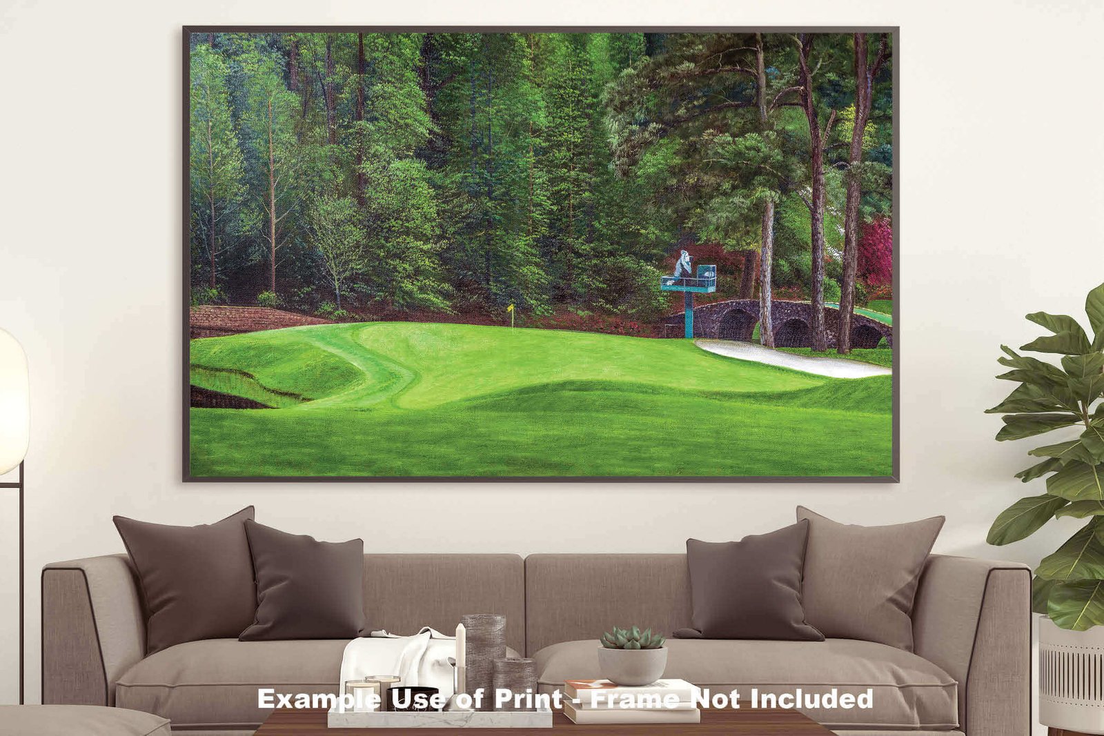 Augusta National Golf Club poster pic PGA Putting Green Masters artwork Course Hole 11 painting print White Dogwood ANGC11RiOil01 RichimageArt.com 21