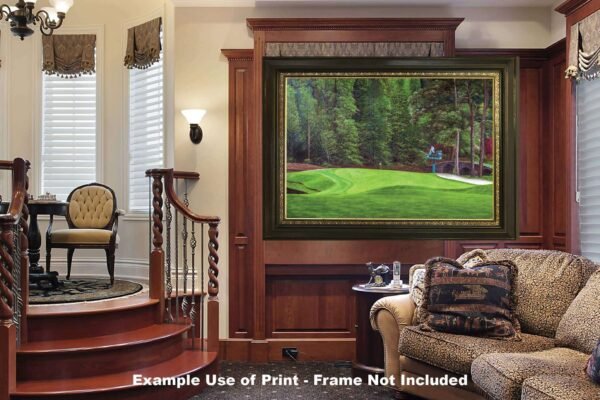 Augusta National Golf Club poster pic PGA Putting Green Masters artwork Course Hole 11 painting print White Dogwood ANGC11RiOil01 RichimageArt.com 23