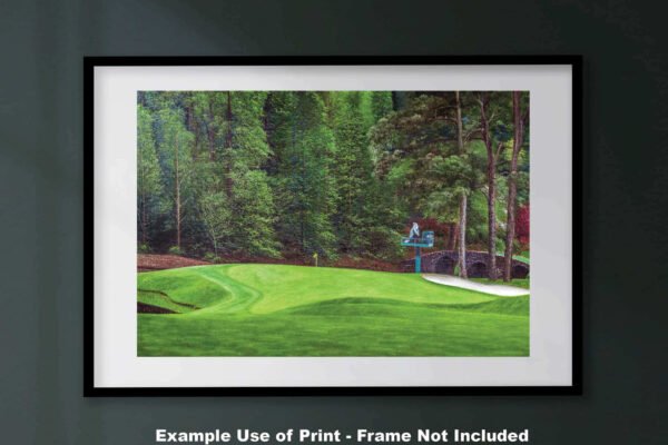 Augusta National Golf Club poster pic PGA Putting Green Masters artwork Course Hole 11 painting print White Dogwood ANGC11RiOil01 RichimageArt.com 25