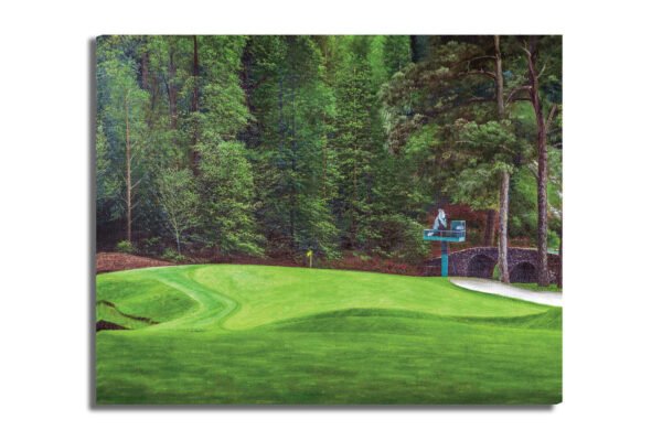 Augusta National Golf Club poster pic PGA Putting Green Masters artwork Course Hole 11 painting print White Dogwood ANGC11RiOil01 RichimageArt.com 26
