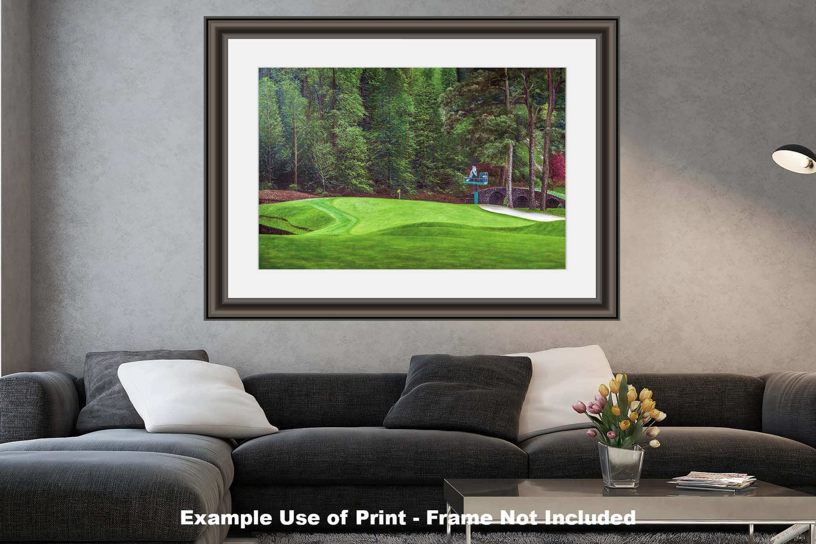 Augusta National Golf Club poster pic PGA Putting Green Masters artwork Course Hole 11 painting print White Dogwood ANGC11RiOil01 RichimageArt.com 26