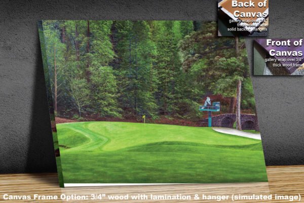 Augusta National Golf Club poster pic PGA Putting Green Masters artwork Course Hole 11 painting print White Dogwood ANGC11RiOil01 RichimageArt.com 4
