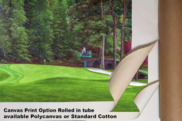 Augusta National Golf Club poster pic PGA Putting Green Masters artwork Course Hole 11 painting print White Dogwood ANGC11RiOil01 RichimageArt.com 6