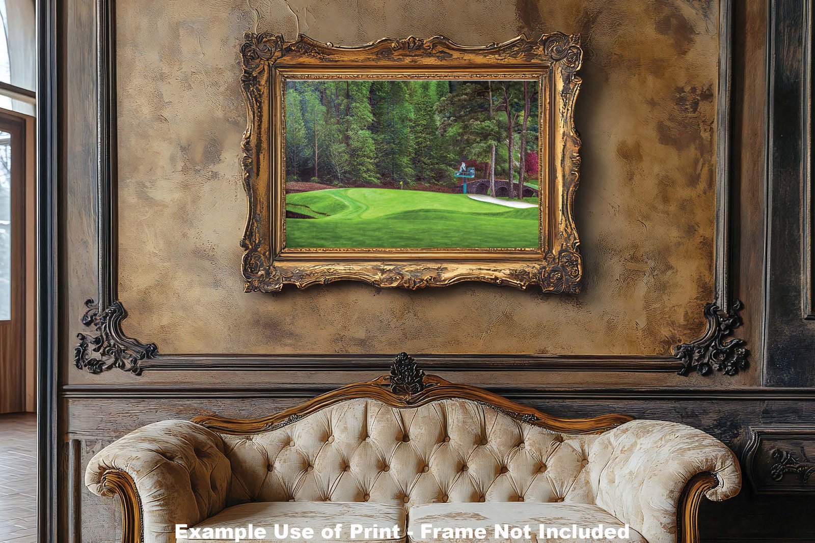 Augusta National Golf Club poster pic PGA Putting Green Masters artwork Course Hole 11 painting print White Dogwood ANGC11RiOil01 RichimageArt.com 7