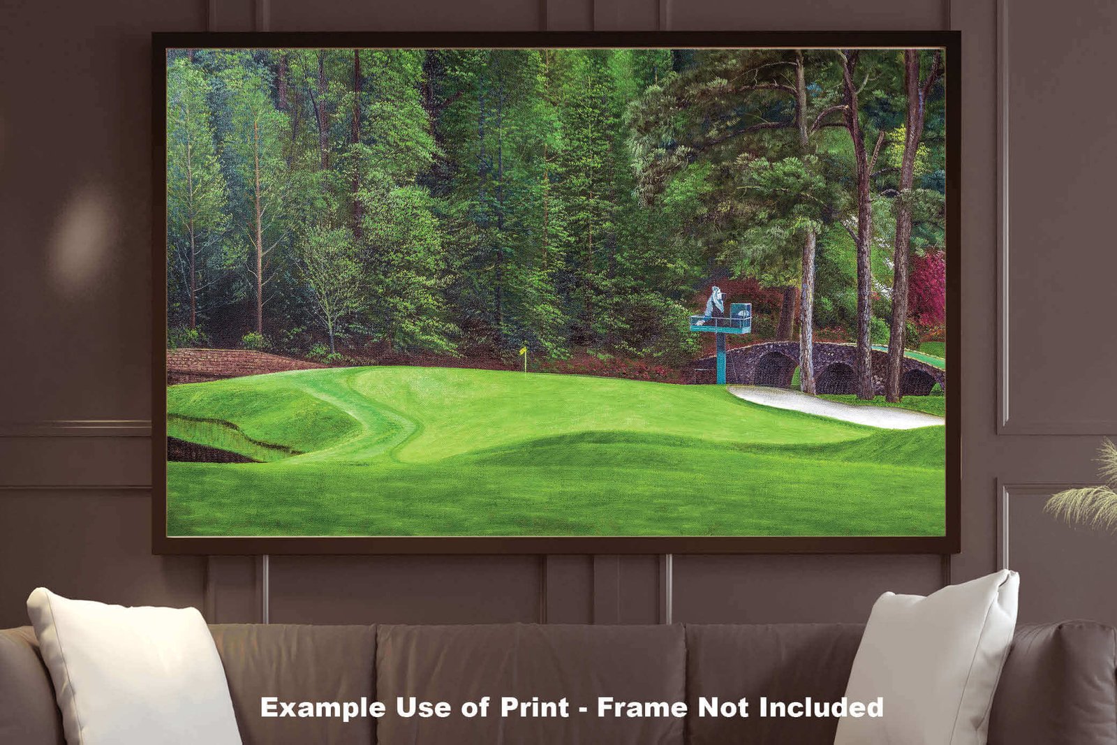 Augusta National Golf Club poster pic PGA Putting Green Masters artwork Course Hole 11 painting print White Dogwood ANGC11RiOil01 RichimageArt.com 9