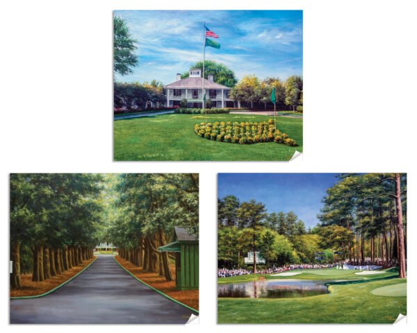 Augusta National Golf Club the Masters of Augusta Clubhouse Club House Founder's Circle canvas prints Magnolia Lane art on wall wall decor wall art 5ANGC3 10