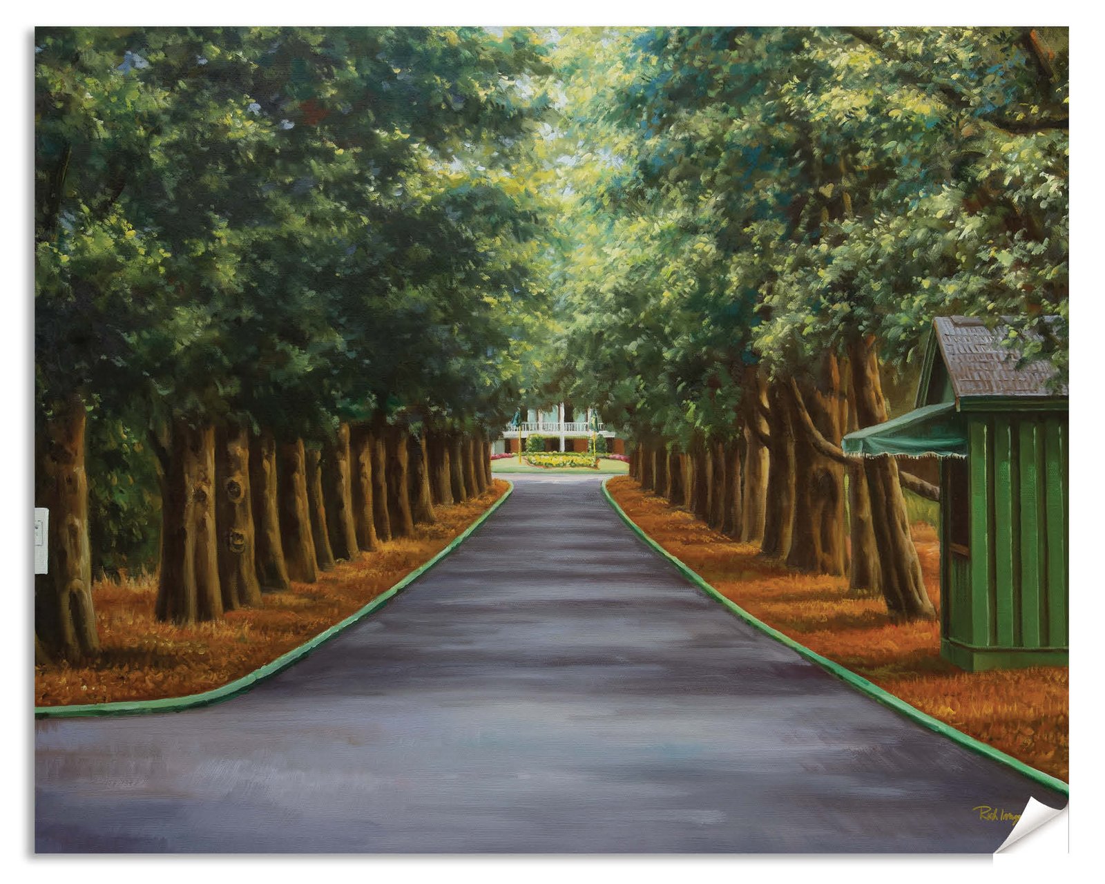 Augusta National Golf Club the Masters of Augusta Clubhouse Club House Founder's Circle canvas prints Magnolia Lane art on wall wall decor wall art 5ANGC3 12