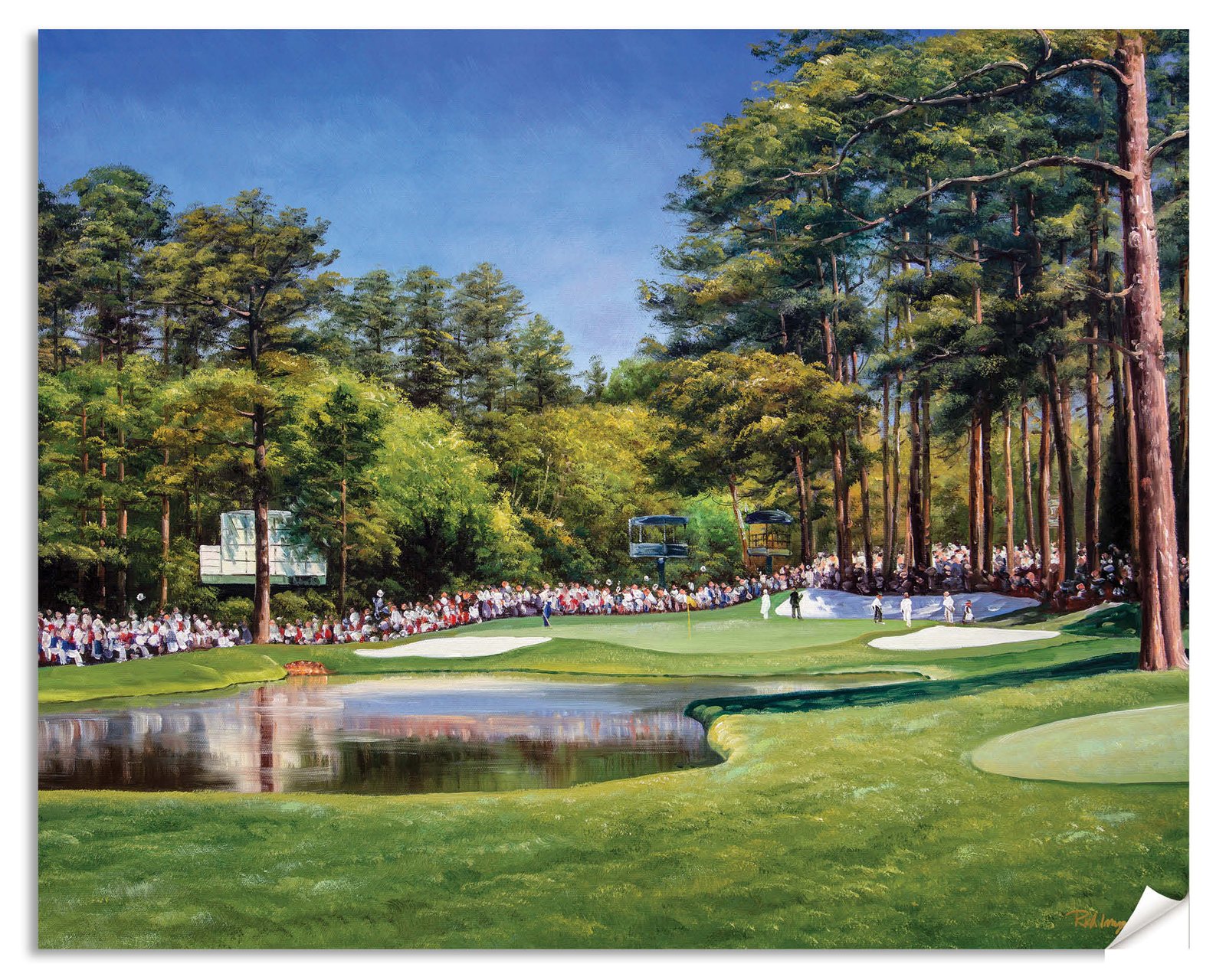 Augusta National Golf Club the Masters of Augusta Clubhouse Club House Founder's Circle canvas prints Magnolia Lane art on wall wall decor wall art 5ANGC3 13