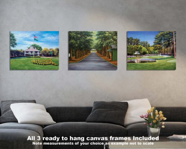 Augusta National Golf Club the Masters of Augusta Clubhouse Club House Founder's Circle canvas prints Magnolia Lane art on wall wall decor wall art 5ANGC3 2
