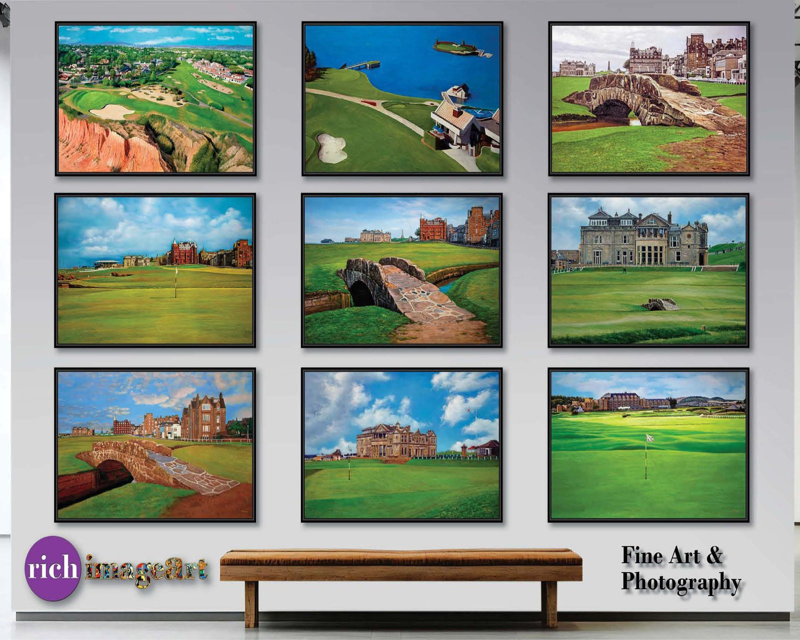 Augusta National Golf Club the Masters of Augusta Clubhouse Club House Founder's Circle canvas prints Magnolia Lane art on wall wall decor wall art 5ANGC3 20