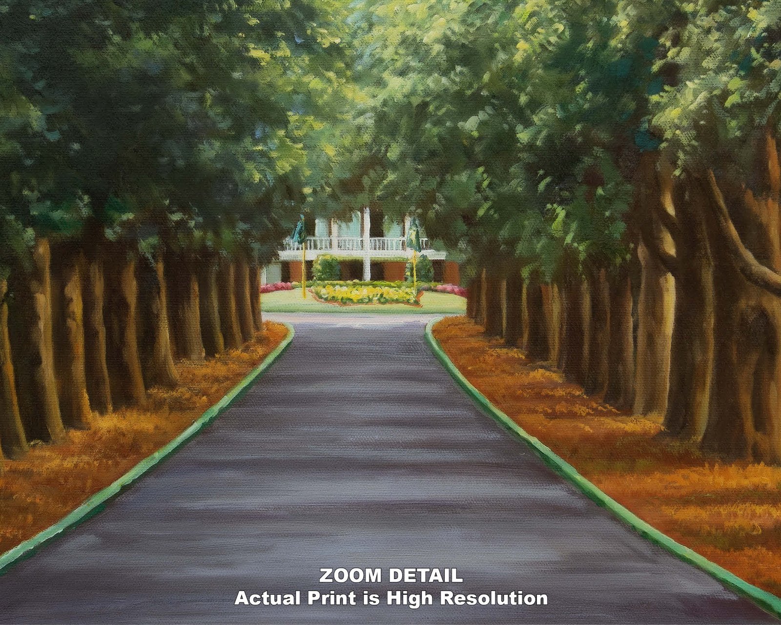 Augusta National Golf Club the Masters of Augusta Clubhouse Club House Founder's Circle canvas prints Magnolia Lane art on wall wall decor wall art 5ANGC3 26