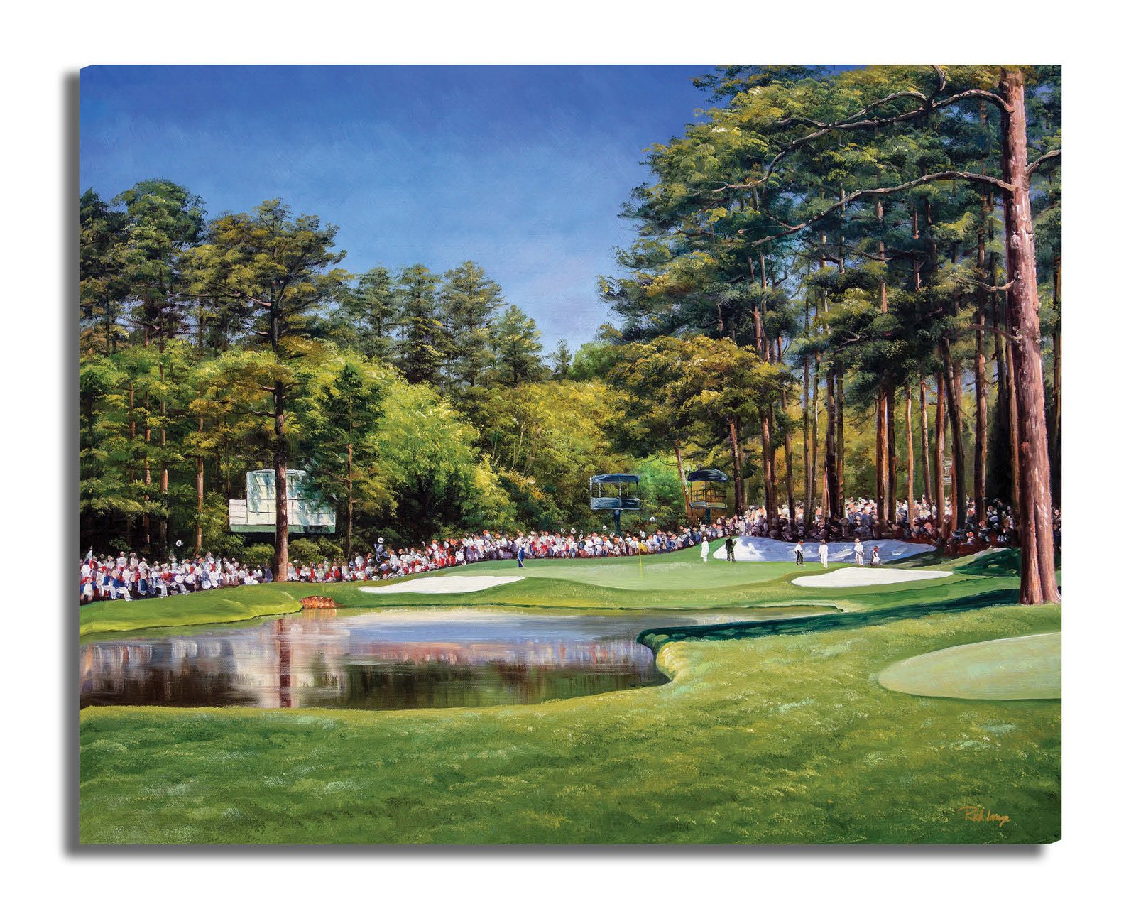 Augusta National Golf Club the Masters of Augusta Clubhouse Club House Founder's Circle canvas prints Magnolia Lane art on wall wall decor wall art 5ANGC3 7