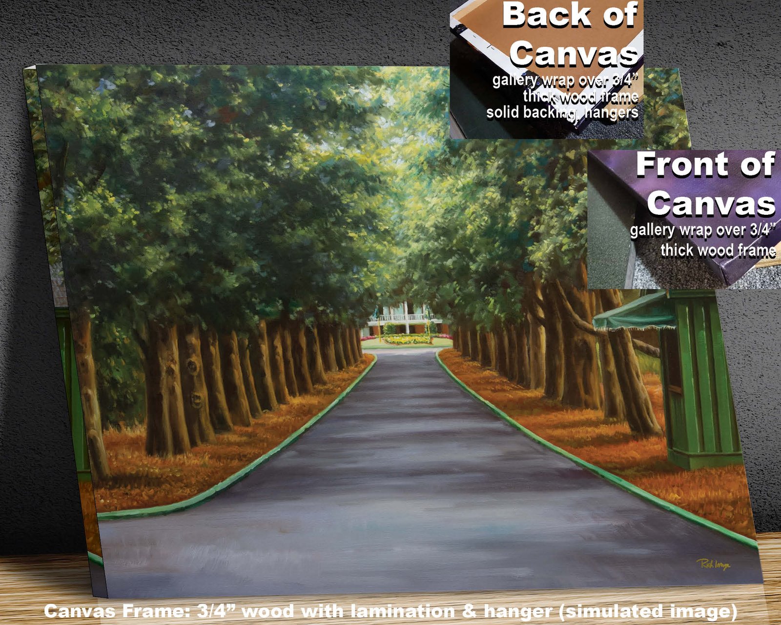 Augusta National Golf Club the Masters of Augusta Clubhouse Club House Founder's Circle canvas prints Magnolia Lane art on wall wall decor wall art 5ANGC3 8